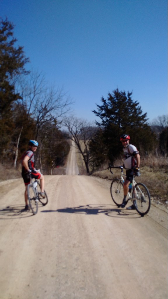 Robby and Chuck Re-grouping for More Hills 20160220